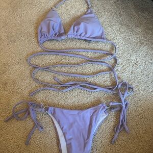 SHEIN Lavender Bikini Set